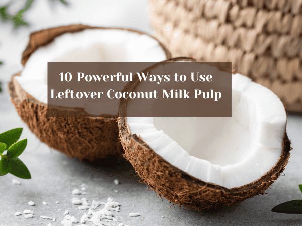 10 Powerful Ways to Use Leftover Coconut Milk Pulp - Joy Within
